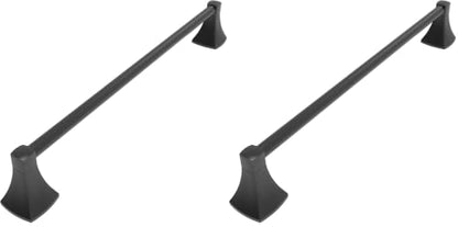18 Inch Matte Black Towel Bar Towel Rack for Bathroom Kitchen Hand Towel Holder Dish Cloths Hanger SUS304 Stainless Steel Rustproof Wall Mount (Pack of 2) - color: Matte Black, size: 18 inch (Pack of 2)