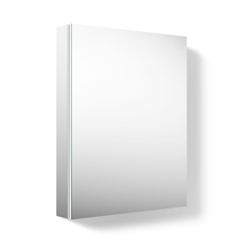 Kohler 99007-NA Verdera® Recessed or Surface Mount Bathroom Medicine Cabinet with Mirror, Bathroom Wall Cabinet with Interior Magnifying Mirror, Slow-Close Doors, 24 in. W x 30 in. H - size: 24" W x 30"H, style: Magnifying Mirror + Slow Close