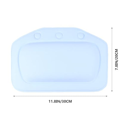 Beavorty 2pcs Non-Slip Bathtub Pillow with Strong Suction Cups, PVC Foam Tub Head and Neck Support Cushions for Home Shower and Spa Bathing Random Color