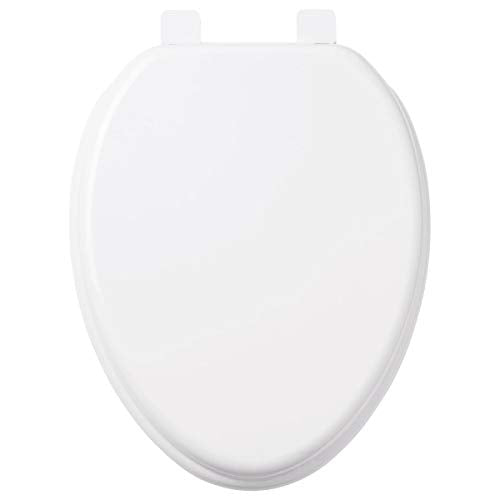 Signature Hardware 447334 Elongated Closed-Front Toilet Seat And Lid with Soft Close and Quick Release
