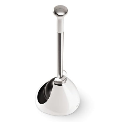 simplehuman Toilet Plunger in White BT1085