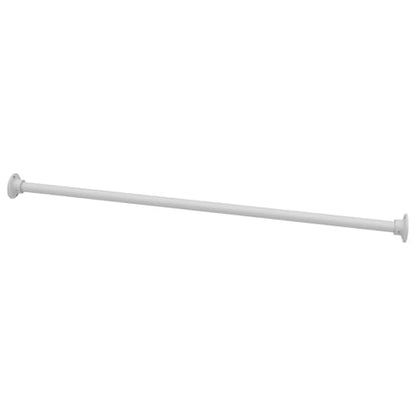 Naiture 304 Stainless Steel 36" Straight Shower Curtain Rod, Matte White | One-Piece Rod, Cut to Fit, Rustproof, Heavy-Duty Zinc Alloy Flange, Permanent Wall Mount, Mounting Hardware Included - color: Matte White, size: 36''