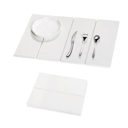 Stone Dish Drying Mat - Large Foldable Marbled Quick Drying Dish Mats, Stone Coasters Set of 4 Collapsible Ultra Absorbent Diatomaceous Earth Mats for Kitchen Counter Bathroom (White-4Pcs) - color: White-4Pcs