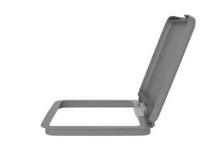 Rev-A-Shelf 27 Qt Under Sink Garbage Can Lid for Base Kitchen and Bathroom Cabinet, Replacement Plastic Trash Bin Lid Only, Grey, RV-1024-LID-14-1 - color: Gray, size: 27 QT