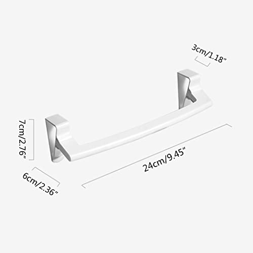 Towel Rack Over Door Towel Bar Hanging Holder ABS Bathroom Kitchen Cabinet Towel Rag Rack Shelf Hanger for Cupboard Door