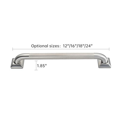 joyrain 500lb Capacity Stainless Steel Grab Bar - Heavy Duty Bathroom Safety Rail for Elderly, Anti-Slip Shower Handle, ADA Compliant (Knurling, 18inch) - color: Knurling, size: 18inch