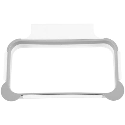Hanging Trash Bag Holder Over the Drawer Kitchen Garbage Bag Rack | Under Sink Trash Can Plastic Cupboard Door Mounted Holder Recycle Bin for Kitchen Grey