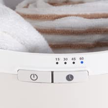 Zadro Large Hot Towel Warmer Bucket Timer Electric Towel Warmer for Bathroom Auto-Shut Off Heated Towel Warmer Spa (Large | 20L | 12" Dia. x 21" Tall, White) - color: White