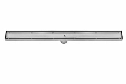 DreamDrain Professional Stainless Steel Linear Shower Drain - High-Quality Modern Tile Floor Grate - Easy Installation Shower Drain Hair Catcher Kit