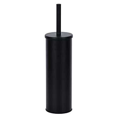 Deep & Sturdy Toilet Bowl Brush with Holder - Durable Scrubbing - Toilet Cleaners - Household Essentials - Silicone Brush - Bathroom Cleaner - Cleaning Supplies - Household Supplies, Matte Black - color: Matte Black Reese