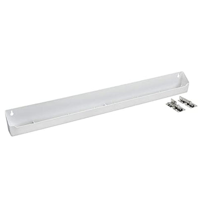 Rev-A-Shelf 30" Plastic Tip-Out Tray Organizer for Sink Base Cabinets, Home Kitchen and Bathroom Organization, Min Opening Width of 32.75", White, LD-6591-30-11-1 - size: 30 inches