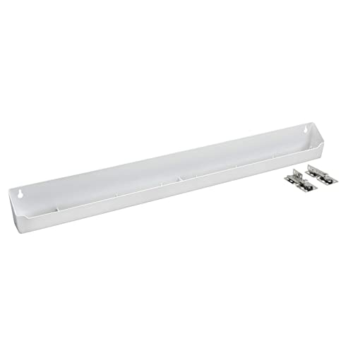 Rev-A-Shelf 30" Plastic Tip-Out Tray Organizer for Sink Base Cabinets, Home Kitchen and Bathroom Organization, Min Opening Width of 32.75", White, LD-6591-30-11-1 - size: 30.4" x 3.8" x 2.1"