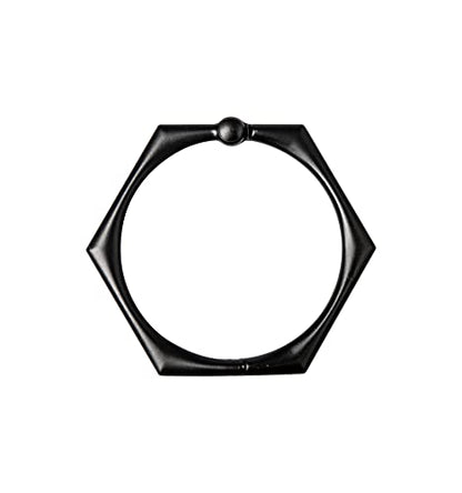 HK9BK Shower Curtain Rings for Bathroom Black - Set of 12 - color: Black