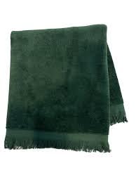 Set of 12 Premium Fringed Velour Fingertip Towels (Hunter Green) - Pack of 12 | 100% Cotton | 11" x 18" Soft Velour with Classic Fringe | Ideal for Guest Bathrooms, Events, Embroidery & Spa Use - color: Hunter Green