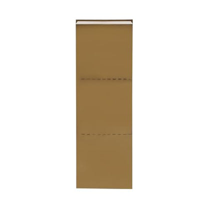 3-Tier Modern Stainless Steel Shower Niche, Titanium Gold, 11" X 35", Recessed Vertical Shower Niche for Storage Soap Shampoo - color: Titanium Gold