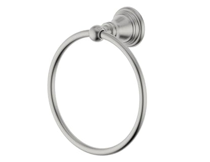 F-0801-BN Bath Towel Ring, Bathroom Hardware Accessories Wall Mounted Towel Holder for Bathroom,Brushed Nickel Finished - color: Brushed Nickel