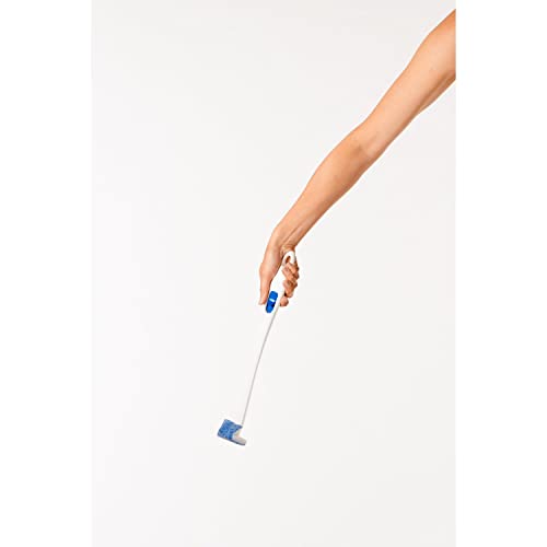 Scotch-Brite Disposable Toilet Scrubber Starter Kit, 5 Pack | Disposable Refills with Built-In Bleach Alternative, Includes 1 Handle, Storage Caddy and 5 Refills