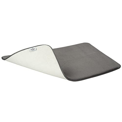 American Soft Linen 21x32 Fluffy Foamed Slip Reducer Bath Rug, Machine Washable Area Bath Mat Rugs for Bathroom, Gray - color: Dark Gray, style: 21x32" Fluffy Foamed Bath Mat