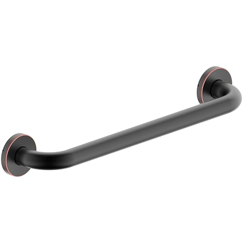 16 Inch Grab Bar 304 Stainless Steel Anti-Slip Bathroom Safety Handrail Wall Mount Assist Grip for Elderly Handicap Bathtub Shower Toilet,GB-4023-ORB, Oil Rubbed Bronze - color: Oil Rubbed Bronze