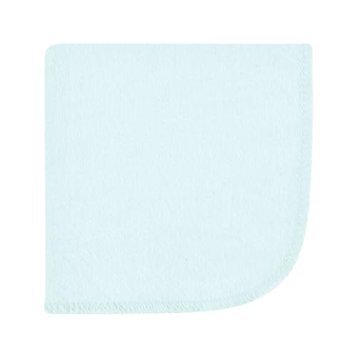 Hudson Baby Unisex Baby Flannel Cotton Poly Washcloths, Boy New Elephant 12Pk, One Size - color: Boy New Elephant 12pk