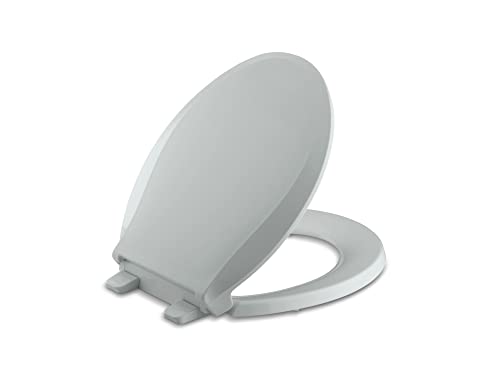 KOHLER K-4639-95 4636-G9 Cachet Quiet-Close Toilet Seat, Elongated, Ice Grey, Round - color: Ice Gray, size: Round