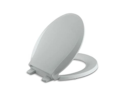 KOHLER K-4639-95 4636-G9 Cachet Quiet-Close Toilet Seat, Elongated, Ice Grey, Round - color: Ice Gray, size: Round
