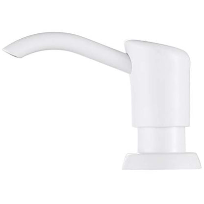 GAGALIFE Soap Dispenser for Kitchen Sink, Kitchen Sink Soap Dispenser with 17 Ounce Large Pet Soap Bottle, in Sink Soap Dispenser Refill from The Top, White - color: White