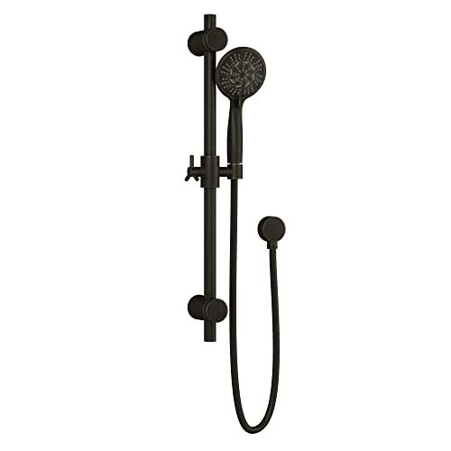 Refuge Rain Shower Head with Handheld Spray Combo - Oil-Rubbed Bronze Finish - 10" Rainfall Shower Head with Handheld Combo | Adjustable Slide Bar | 5-Function Handshower | Tru-Temp Valve | 2.5 GPM - color: Oil Rubbed Bronze, size: 2.5 GPM