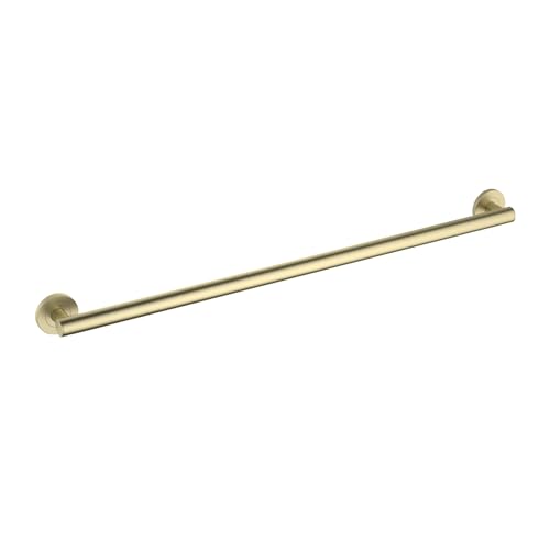 KIBI 36 Inch Stainless Steel Bathroom Safety Grab Bar | Straight Shaped Grab Bar for Bathtubs and Showers, Shower Safety Grab Bars for Seniors, Wall Mounted Anti-Slip Support (Brushed Gold, KGB1136) - color: Brushed Gold