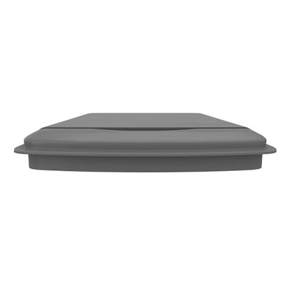 Rev-A-Shelf 50 Qt Under Sink Garbage Can Lid for Base Kitchen and Bathroom Cabinet, Replacement Plastic Trash Bin Lid Only, Silver, RV-50-LID-17-1 - color: Silver, size: 50 QT