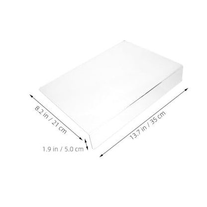 PRETYZOOM Acrylic Kitchen Sink Splash Guard 13.77 X 8.26 Inch Clear Water Barrier Panel for Countertop and Bathroom Sink Protection - size: 35.00X21.00X5.00CM