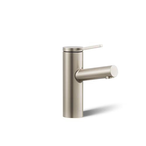 KOHLER K-35048-4N-BN Elate® Single-Handle Bathroom Sink Faucet, Single-Handle Bathroom Sink Faucets, 0.5 GPM, Vibrant Brushed Nickel - color: Vibrant Brushed Nickel, size: 0.5 GPM