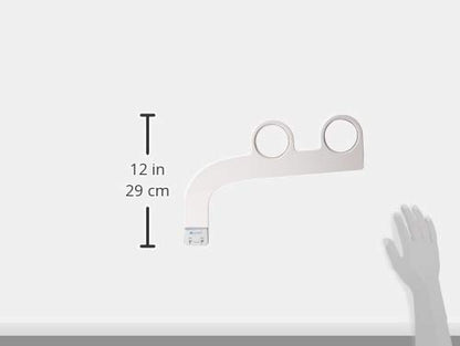 Brondell Bidet Attachment for Toilet SS-250 SimpleSpa Fresh Water Spray with Adjustable Water Pressure Side Arm Control, Slim Bidet Sprayer, Silver Knob (Dual Nozzle) - style: Fixed Dual Nozzle