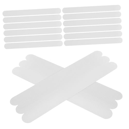 24pcs Non- Floor Stickers Transparent - Shower and Bathtub Decals for Safe Bathroom Use Easy to Install for Stairs and Slippery