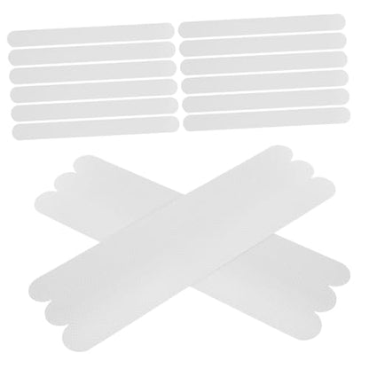24pcs Non- Floor Stickers Transparent - Shower and Bathtub Decals for Safe Bathroom Use Easy to Install for Stairs and Slippery