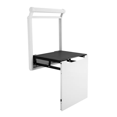 Folding Shower Seat Wall Mounted, Home Care Bathroom Bathtub Safety Stool, Anti-Slip Secure Foldable Shower Bench for The Seniors Disabled Pregnant Handicapped (About 330.7 Lbs), Space-Saving
