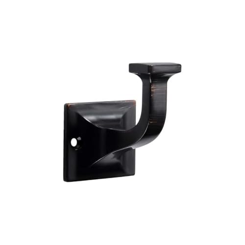 CHIVS Heavy Duty Sold Zinc Towel Hooks, Wall Mounted Square Robe Hooks for Bathroom, Kitchen, Bedroom, Hotel ，Oil-Rubbed Bronze Wall Hook 5 Pack - color: Oil Rubbed Bronze