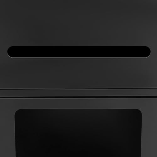 Black Recessed Toilet Paper Holder, Shower Niche 304 Stainless Steel | Bathroom Trash Can Holder Cabinets, Wall-Inserted Niche Recessed Large Capacity 44Lbs for Bathroom Storage-11.02x5.31x27.56in - color: Black