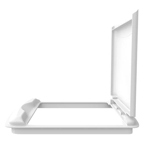 Rev-A-Shelf 50 Qt Under Sink Garbage Can Lid for Base Kitchen and Bathroom Cabinet, Replacement Plastic Trash Bin Lid Only, White, RV-50-LID-1 - color: White, size: 50 QT