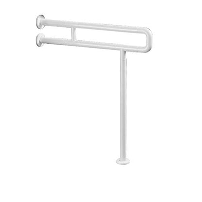 Bathroom Grab Bar Safety Support Rail, Toilet Grab Bars with Legs Free Standing Toilet Grab Bar, Bathroom Handrail for Toilet Wall Mount Armrest,Nylon Stainless Steel Rai(