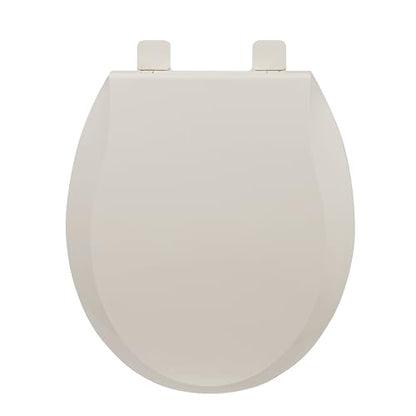 Toilet Seat, Round Toilet Seat with Toddler Seat Built in, Potty Training Toilet Seat Round Fits Both Adult and Child, with Slow Close and Magnets- Round Almond - color: Almond, size: Round, style: With Toddler Seat
