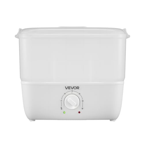 VEVOR Hot Towel Warmer, 1.1 gal Small Towel Steamer with Clip & Indicator, Holds 12-15 Towels, Portable Facial Warmer Quickly Heats Up in 5 Minutes, for Spa, Barber, Manicures, Massage, Salon, White