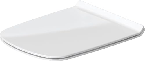 Duravit DuraStyle Elongated Toilet seat White High Gloss, Slow Closing, Stainless Steel Hinges