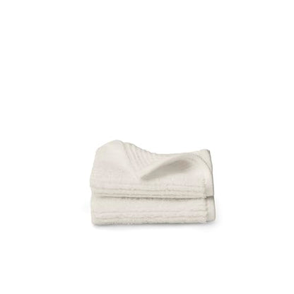 BOLL & BRANCH Turkish Ribbed Washcloth Set, Cream | Set of 2 - 100% Organic Turkish Cotton - Soft Absorbent Luxury Spa Washcloths, Ribbed Texture - Quick Dry Bathroom Essentials - color: Cream, style: Turkish Ribbed