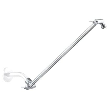 OFFO Shower Head Extension Arm, 16 in Shower Extension Arm with Locking Nut, Adjustable Shower Arm Extender, G1/2 Connector for Fixed Shower Head & Handheld Showerhead, Chrome - color: Chrome, style: 16 in