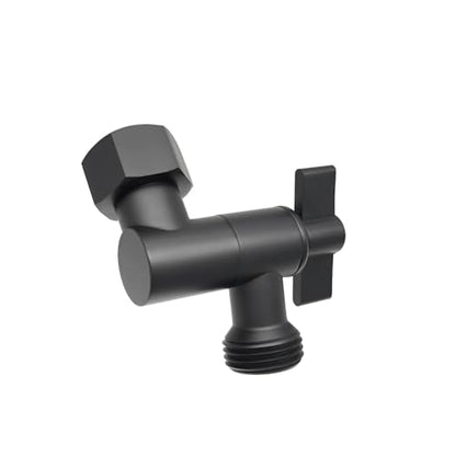 All Metal Shower Angle Adapter, Adjustable Shower Head Extension Adapter, Solid Brass Shower Head Elbow,Adjust Angle to Upgrade Shower Experience (Matte Black) - color: Matte Black