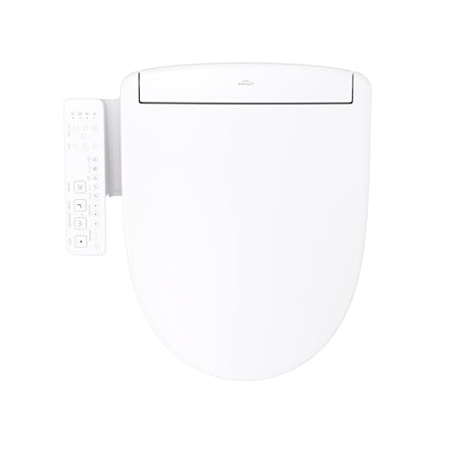 TOTO® WASHLET® S2 Electronic Bidet Toilet Seat with Instantaneous Water Heating, PREMIST and EWATER+ Wand Cleaning, Round, Cotton White - SW3345#01 - color: Cotton White, size: Round