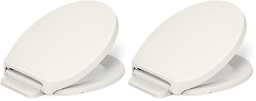 Kohler K-28005-96 Drift ReadyLatch Quiet Close Round Toilet Seat, Biscuit (Pack of 2) - color: Biscuit, size: Round (Pack of 2)