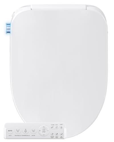 Bidet Toilet Seat Elongated, Electric Heated Seat with Instant Warm Water, Warm Air Dryer