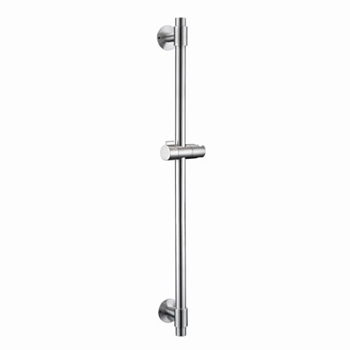 Shower Slide Bar 30-Inch with Adjustable Handheld Shower Head Holder for Bathroom Drill-free Mounted SUS 304 Stainless Steel (Brushed Nickel)